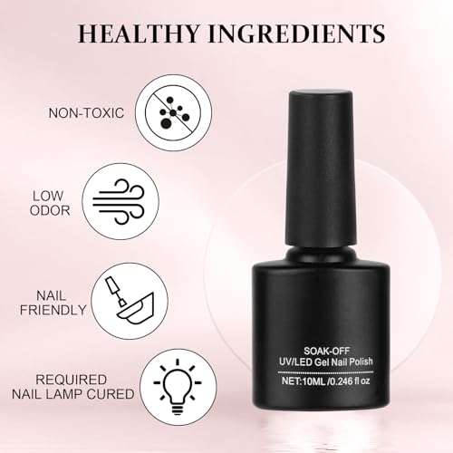  vernis semi permanent no-wipe top coat femme, salon de beauté, durable, 1pc x 10ml  
vernis semi permanent base coat po