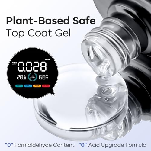 Top Coat Gel Semi Permanent Modelones 2pcs 10ML Women Man Longue Durée Brillant UV/LED